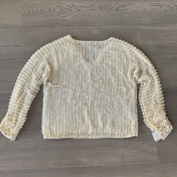 Vintage pearl top long sleeve shirt o/s - Picture 12 of 15